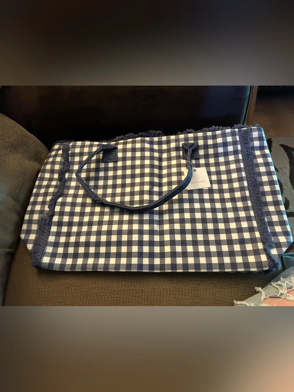 Styline Gingham Tote Bag